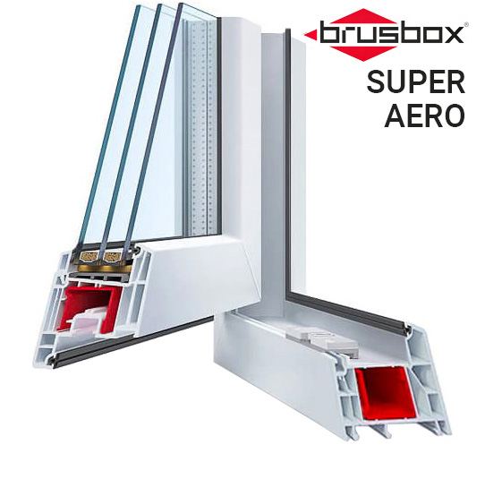Пластиковый оконный профиль Brusbox Super Aero