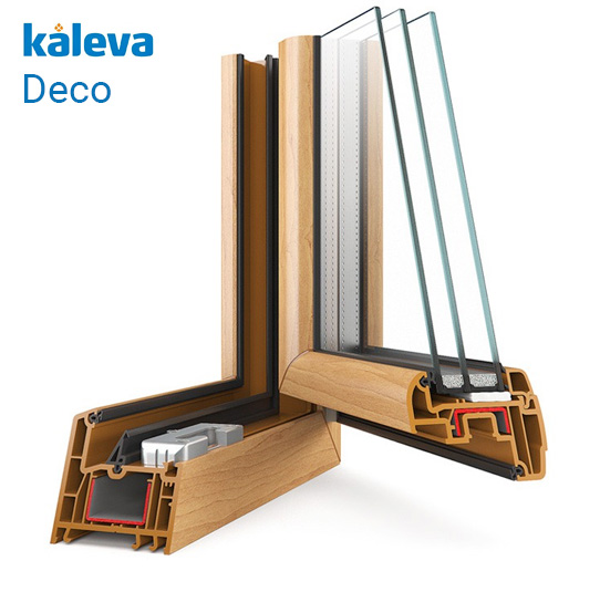 Пластиковый оконный профиль Kaleva Deco (Калева Деко)