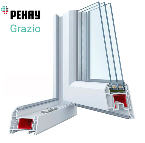 Пластиковый оконный профиль Rehau Grazio (Рехау Грацио)